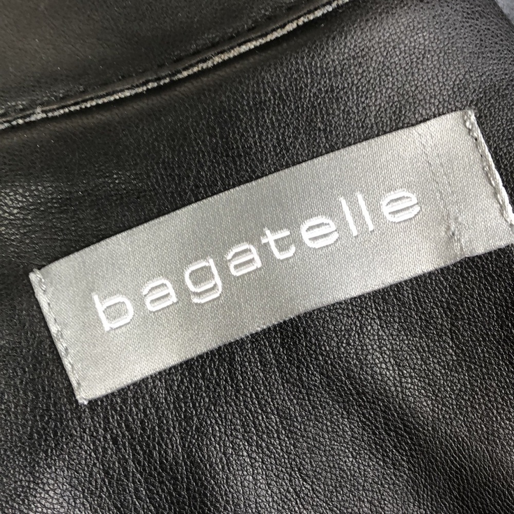 Bagatelle Vegan Leather Moto Jacket Small Black - Picture 6 of 8